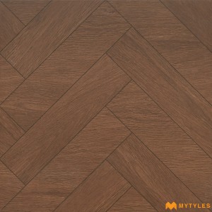 undefined-Vitrified Brown Digital Parking Floor and Wall Tile Code31618 (400x400mm, Matt)