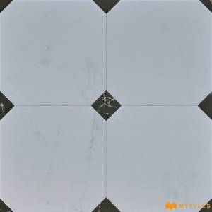 undefined-Imported White Moroccan Floor and Wall Tile Code27710 (580x580mm, Matt)