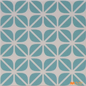 undefined-Vitrified Blue Moroccan Floor and Wall Tile Code38023 (200x200mm, Matt)