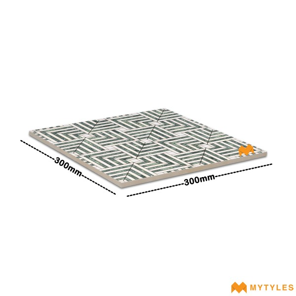 Buy 12x12 in Green Moroccan Tile code27424 Online |