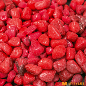 undefined-Pebble Stone Code-PEB-81-Red (1Kg, Glossy)