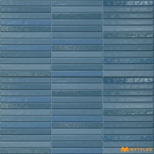 undefined-Ceramic Blue Kitkat Wall Tile Code35925 (300x600mm, Matt)