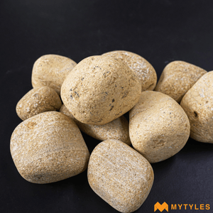 undefined-Pebble Stone Code-PEB-77-Yellow (1Kg, Matt)
