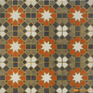 undefined-Vitrified Moroccan Tile Code23038 (300x300mm, Metallic)