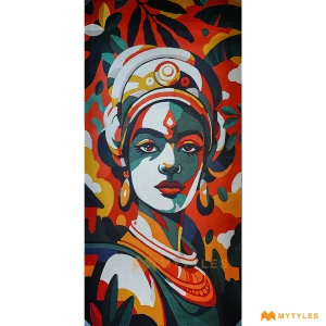 undefined-Vitrified Heritage Beauty Poster Wall Tile Code37900 (4x8 Feet, Matt)