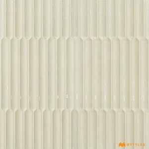 undefined-Ceramic Ivory Textured Wall Tile Code32503 (300x600mm, Glossy)