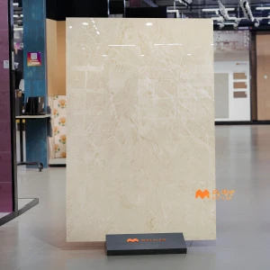 undefined-Vitrified Ivory Slab Floor and Wall Tile Code37323 (1200x1800x15mm, Glossy)