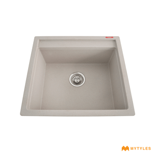 undefined-Futura Kitchen Sink - Quartz Series - FS 2220 NQ Wheat Spot (22x20x8 inch,Single Bowl )