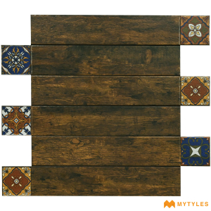 undefined-Porcelain Wooden Plank Tile Code18602 (150x900mm, Matt)