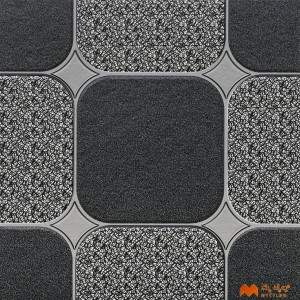 undefined-Vitrified Black Digital Parking Floor and Wall Tile Code36607 (400x400mm, Matt)