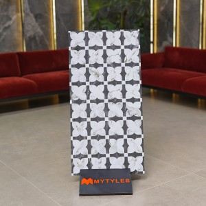 undefined-Vitrified White and Black Floor and Wall Tile Code29417 (600x1200mm, Matt)