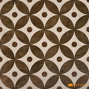 Grand Brown Circles Moroccan Tile Code39807 