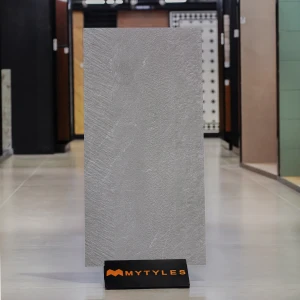 undefined-Vitrified Gray Textured Wall Tile Code36947 (600x1200mm, Matt)