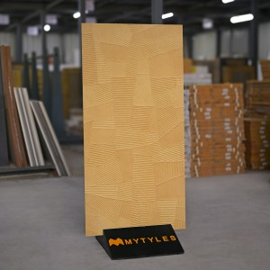 undefined-Vitrified Yellow Textured Floor and Wall Tile Code33792 (600x1200mm, Matt)