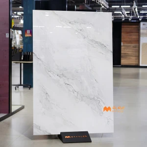 undefined-Vitrified White Slab Floor and Wall Tile Code37286 (1200x1800mm, Glossy)