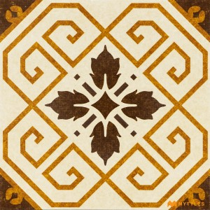 undefined-Ceramic Orange Moroccan Floor and Wall Code29293B (300x300mm, Matt)