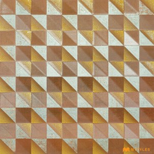 undefined-Ceramic Brown Moroccan Wall Tile Code31480 (300x300mm, Carving Matt)