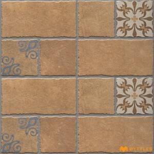 undefined-Vitrified Brown Digital Parking Floor and Wall Tile Code36253 (300x600mm, Matt)