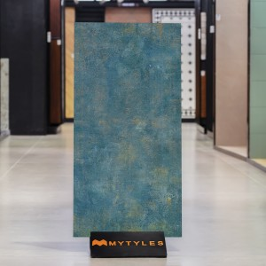 undefined-Vitrified Blue Floor and Wall Tile Code36960 (600x1200mm, Matt)