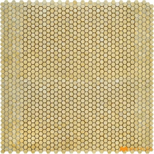 undefined-Imported Gold Mosaic Wall Tile Code34885 (300x303mm, Metallic)