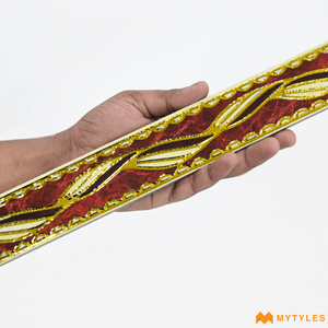 undefined-Vitrified Border Tile Code17080 (45x600mm, Metallic)