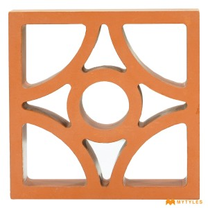 undefined-Terracotta Diamond Jali Code31630 (200x200mm, Matt)