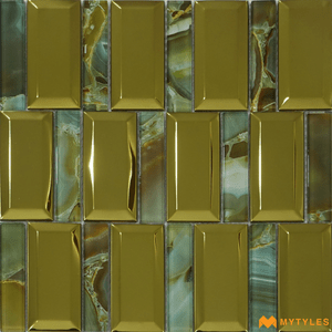 undefined-Mossaic Metal Tile Code23675 (300x300mm, Metallic)