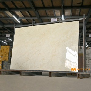 undefined-Vitrified Ivory Slab Floor and Wall Tile Code29741 (1200x1800mm,Glossy)