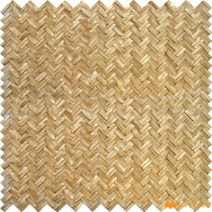 undefined-Imported Gold Mosaic Wall Tile Code34890 (284x296mm, Metallic)