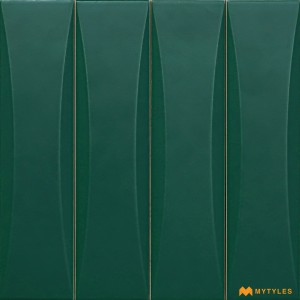 undefined-Imported Green Subway Wall Tile Code28301 (50x200mm, Matt)