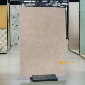 undefined-Vitrified Beige Slab Floor and Wall Tile Code37195 (1200x1800mm, Satin)