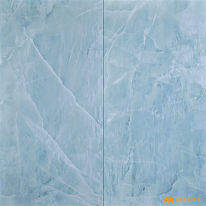 undefined-Vitrified Blue Floor and Wall Tile Code28133 (600x1200mm, Matt)