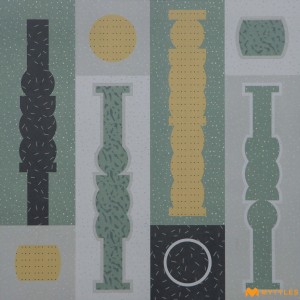 undefined-Vitrified Green Moroccan Floor and Wall Tile Code33418 (600x600mm, Matt)