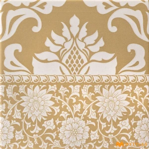 undefined-Vitrified Yellow Carpet Border Floor and Wall Tile Code38650B (200x200mm, Matt)