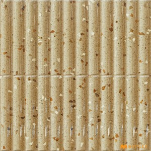 undefined-Ceramic Ivory Fluted Wall Tile Code31408 (300x300mm, Glossy)