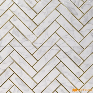 undefined-Ceramic White Highlighter Wall Tile Code36028 (300x600mm, Glossy)