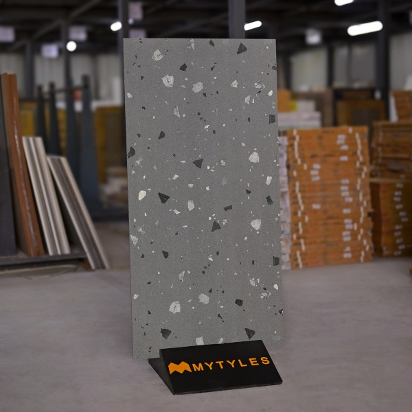 Glazed Vitrified-Vitrified Terrazzo  Slab Tile Code17283 (600x1200mm, Matt)