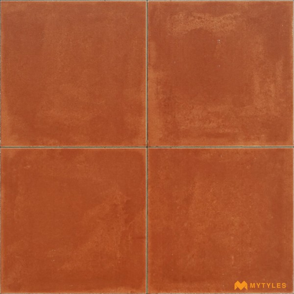Rustic Matt Floor Tile-Red Plain Color Floor and Wall Tile Code31113D (300x300mm, Matt)