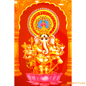 undefined-Drishti Ganesha Poster Wall Tile Code26046 (300x450mm, Glossy)