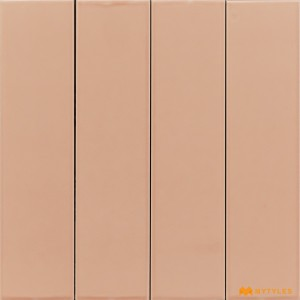 undefined-Imported Pink Subway Wall Tile Code28295 (50x200mm, Matt)
