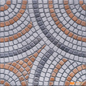 undefined-Vitrified Brown Digital Parking Floor and Wall Tile Code36823 (400x400mm, Matt)