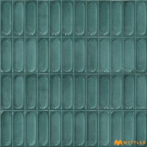 undefined-Ceramic Blue Geometric Wall Tile Code35217 (300x600mm, Glossy)