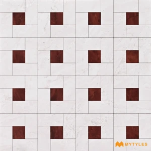 Dover White Pinwheel Moroccan Tile Code39812 