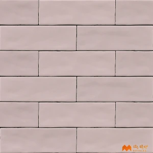 undefined-Imported Pink Subway Floor and Wall Tile Code37789 (65x200mm, Matt)