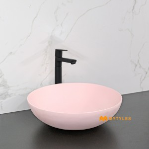 undefined-Quartz Pink Wash Basin Code36125 (400x400x100mm, Matt)