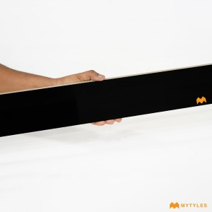 undefined-Vitrified Black Border Tile Code33831 (150x1200mm, Glossy)