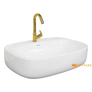 undefined-Parryware Ceramic White Wash Basin Code35022 (425x600mm, Glossy)-Glide