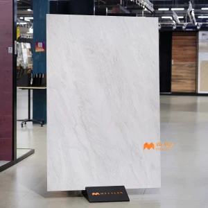 undefined-Vitrified White Slab Floor and Wall Tile Code37200 (1200x1800mm, Matt)
