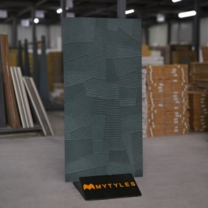 undefined-Vitrified Blue Textured Floor and Wall Tile Code33796 (600x1200mm, Matt)