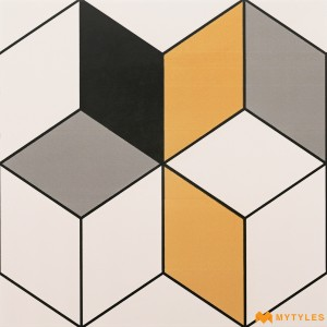 undefined-Ceramic White Moroccan Tile Code26576 (300x300mm, Matt)